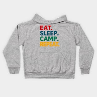 Eat Sleep Camp Repeat Kids Hoodie